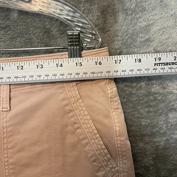 Chicos 1 Women Embroidered Utility High Rise Straight Leg Ankle Pants 8 Pink - Picture 8 of 12